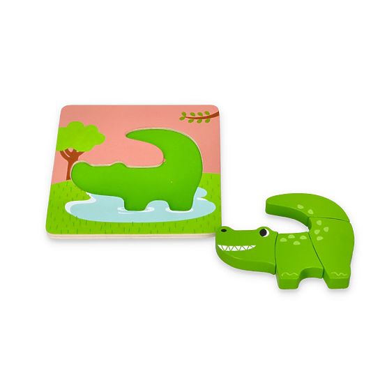 Ensemble de quatre puzzles avec des animaux