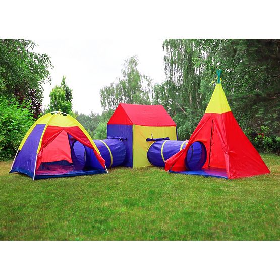 Ensemble de tentes pour enfants 5 en 1 maison + tunnels IPLAY