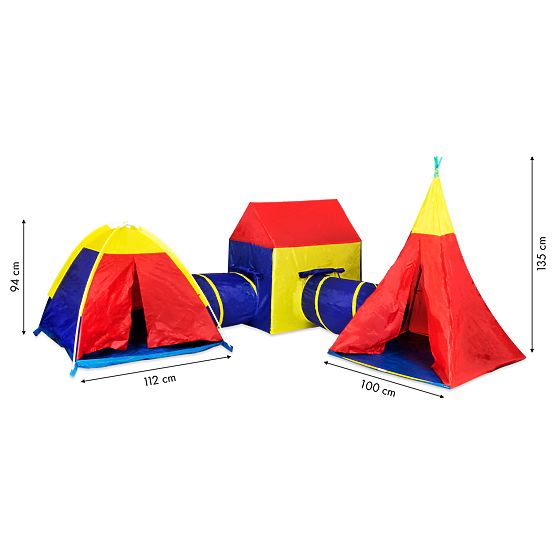 Ensemble de tentes pour enfants 5 en 1 maison + tunnels IPLAY