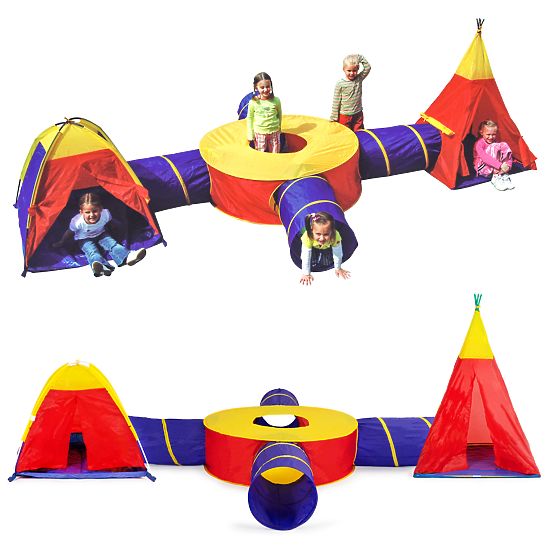 Ensemble de tentes pour enfants 7 en 1 maisons + 4 tunnels