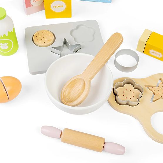 Ensemble en bois pour la cuisson des biscuits