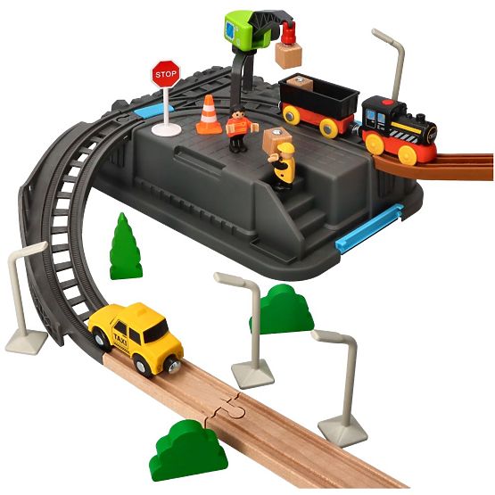Ensemble ferroviaire Mine 63 pièces
