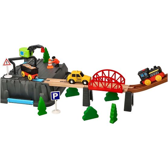 Ensemble ferroviaire Mine 63 pièces
