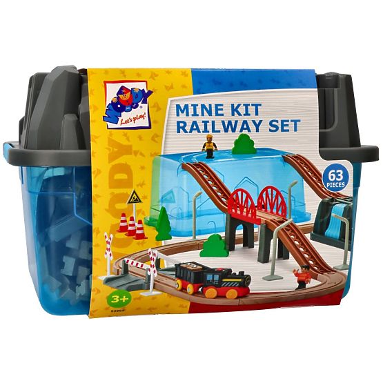 Ensemble ferroviaire Mine 63 pièces