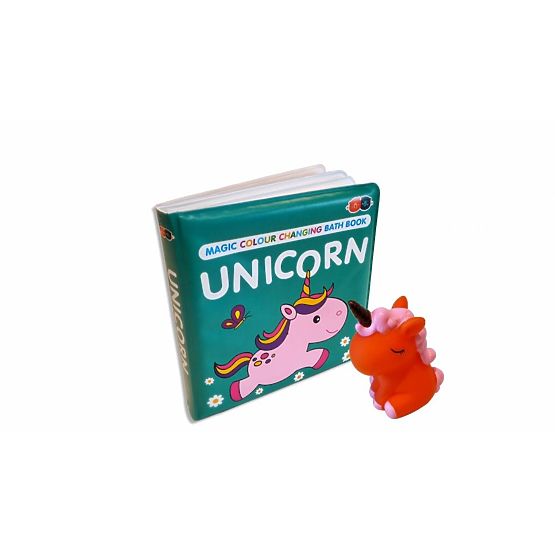 Ensemble livre changeant de couleur avec jouet - Licorne