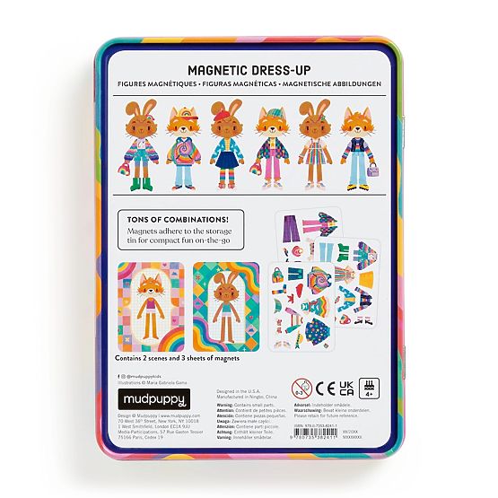 Ensemble magnétique Mudpuppy Habillage aux couleurs de l'arc-en-ciel