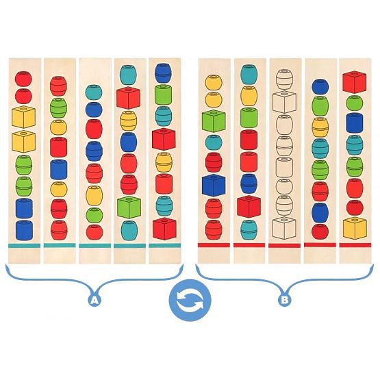 Ensemble pour répéter des séquences avec des perles