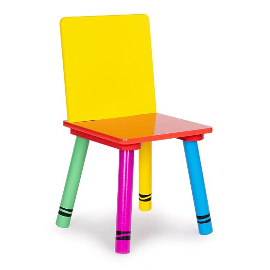 Ensemble table et chaises - couleurs de l'arc-en-ciel