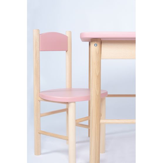 Ensemble table et chaises OURBABY dusty pink