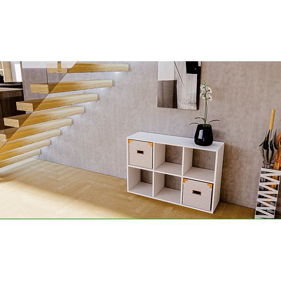 Étagère 2x3 - blanche