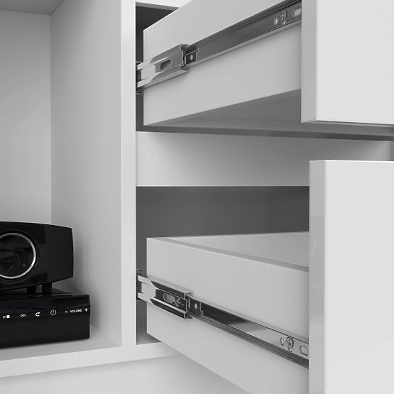 Étagère de bureau R 80 cm CLP R11 PK BLANC / BLANC BRILLANT