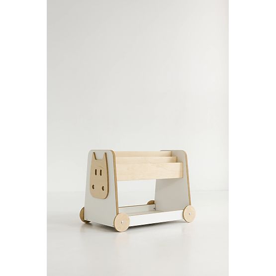 Étagère à jouets avec roulettes