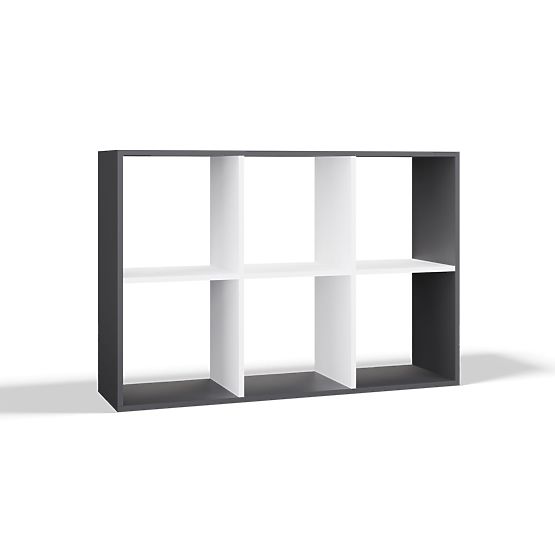 Étagère Malax 2X3 ANTHRACITE BLANC