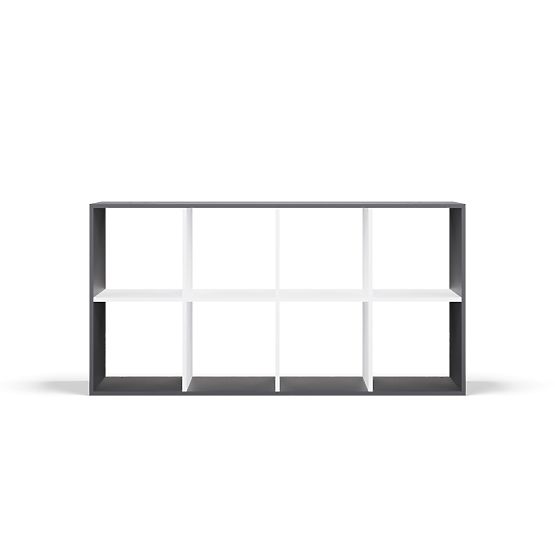 Étagère Malax 2X4 ANTHRACITE BLANC
