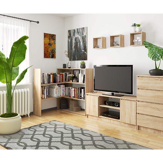 Étagère mini TWIST ajustable - chêne sonoma