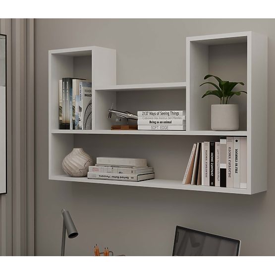Étagère MURALE BILBAO 4P BLANCHE