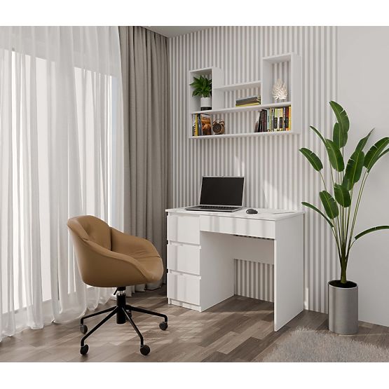 Étagère MURALE BILBAO 4P BLANCHE