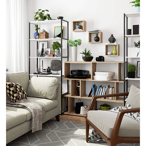 ÉTAGÈRE MURALE K 25x25cm ENSEMBLE DE 3pcs CHÊNE SONOMA