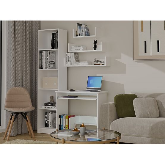 Étagère Murale Suspendue MOBI 3P BLANCHE