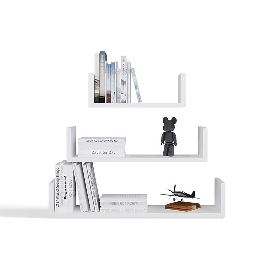 Étagère Murale Suspendue MOBI 3P BLANCHE