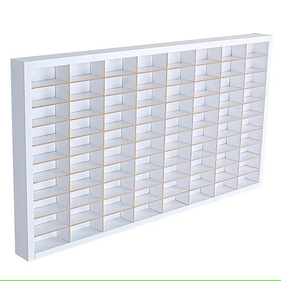 Étagère pour voitures Hot Wheels - blanc, 80 places