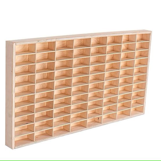 Étagère pour voitures Hot Wheels - naturel, 80 emplacements