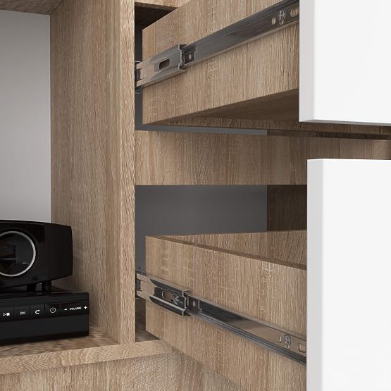 ÉTAGÈRE R11 R80 1D 2SZ CLP PK SONOMA / BLANC