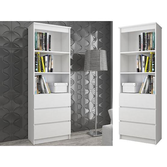 ÉTAGÈRE R60 3TI 2P CLP PK BLANC