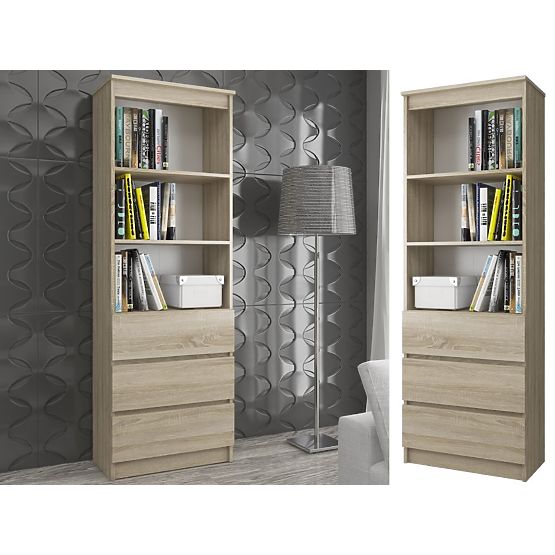 ÉTAGÈRE R60 3TI 2P CLP PK CHÊNE SONOMA