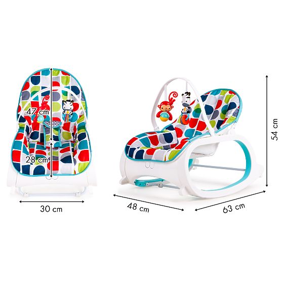 Fauteuil à bascule coloré pour enfants Oscar