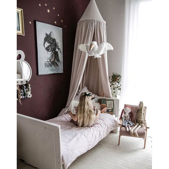 Fauteuil rétro pour enfant Velours - rose