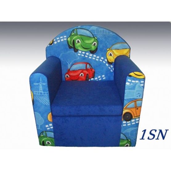 Fauteuil enfant – voitures bleues