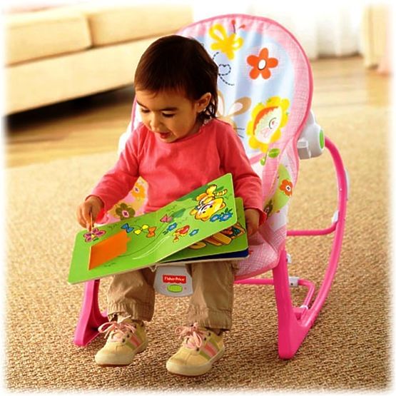 Fisher Price chaise longue 2v1 avec jeux papillon
