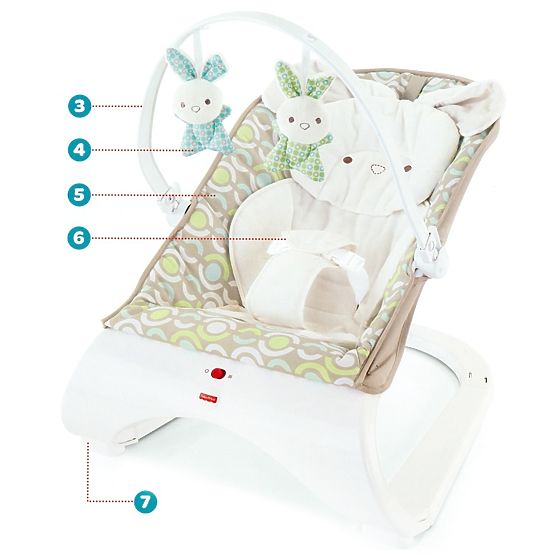 Fisher Price Chaise longue Comfort Courbe de Deluxe