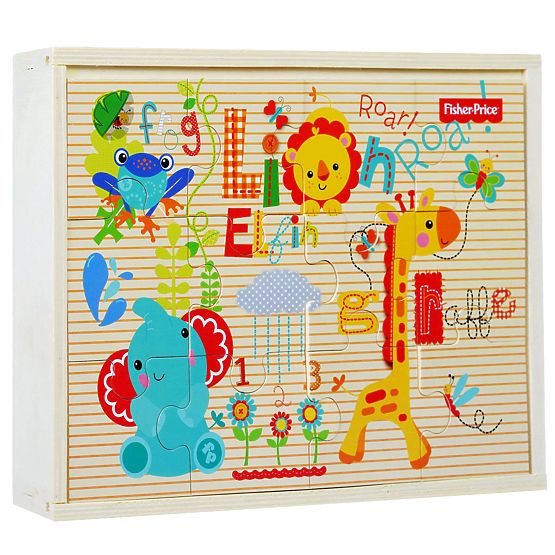 Fisher Price d`enfants puzzle 3 en 1 bois