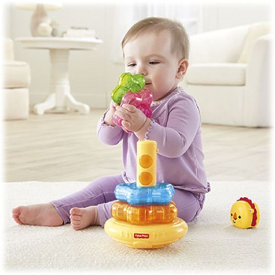 Fisher Price Illuminant anneaux pour saut à la perche petit lion