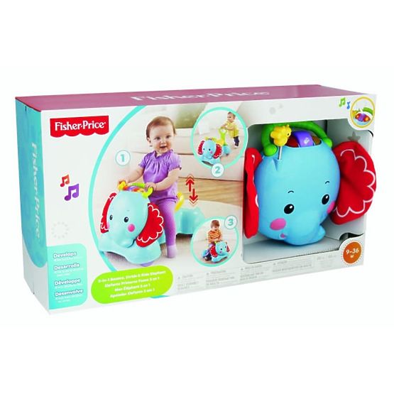 Fisher Price Odrážedlo bébé éléphant 3 en 1