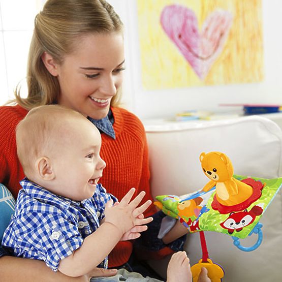 Fisher Price Tissu livre avec animaux