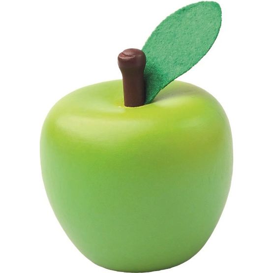 Fruits en bois dans une caisse