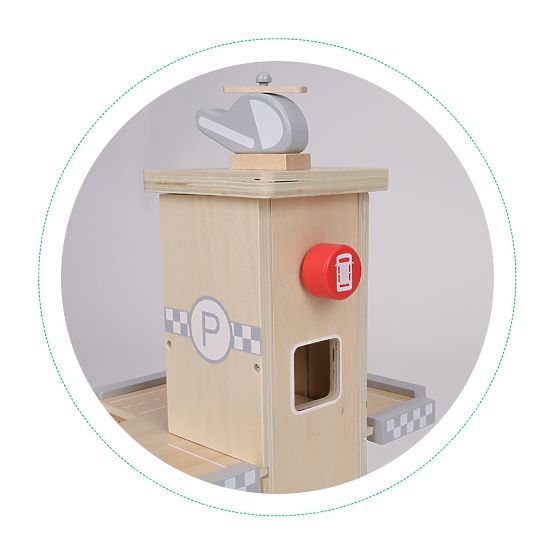 Garage en bois avec ascenseur