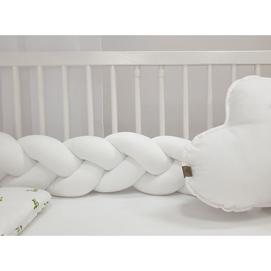 Garde-corps tressé 240 cm - blanc
