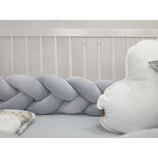 Garde-corps tressé 240 cm - gris