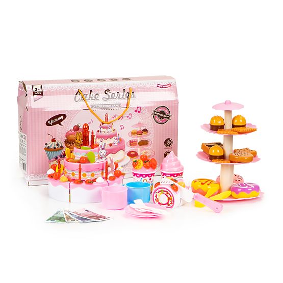 Gâteau à découper ensemble anniversaire fête 125 pcs