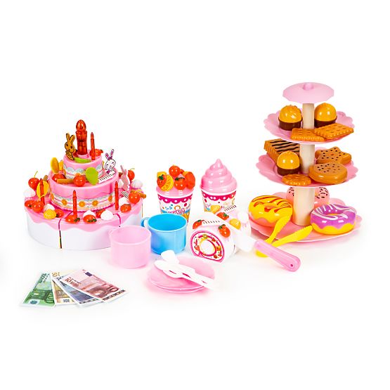 Gâteau à découper ensemble anniversaire fête 125 pcs