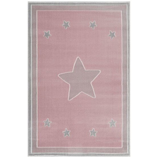 Dětský koberec Princess Star - růžový