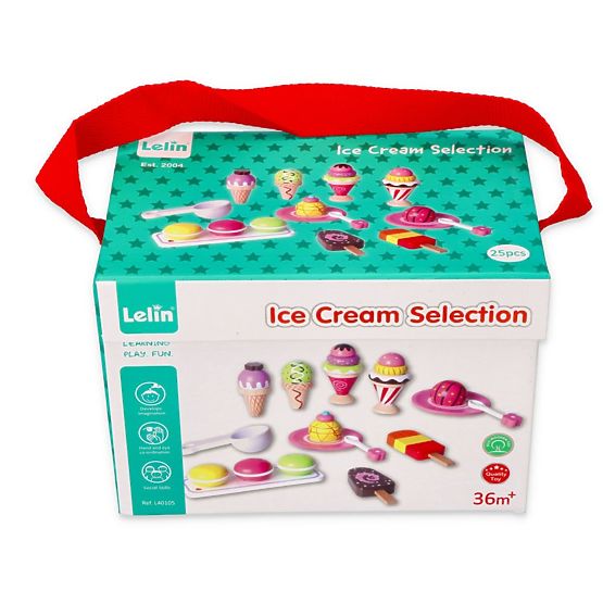 Glace - set de glaces 25 art - jouet en bois