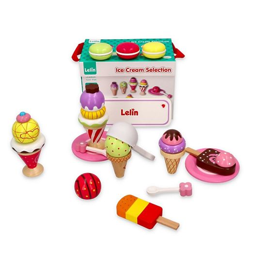 Glace - set de glaces 25 art - jouet en bois