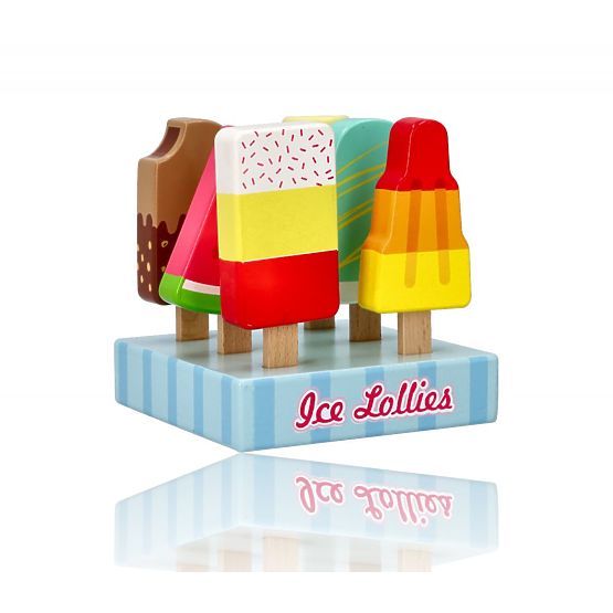 Glaces en bois sur bâtonnet