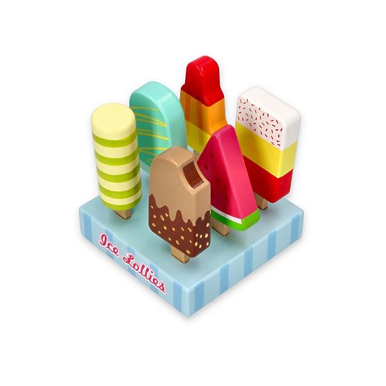 Glaces en bois sur bâtonnet
