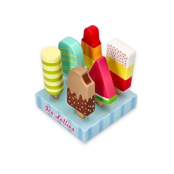 Glaces en bois sur bâtonnet
